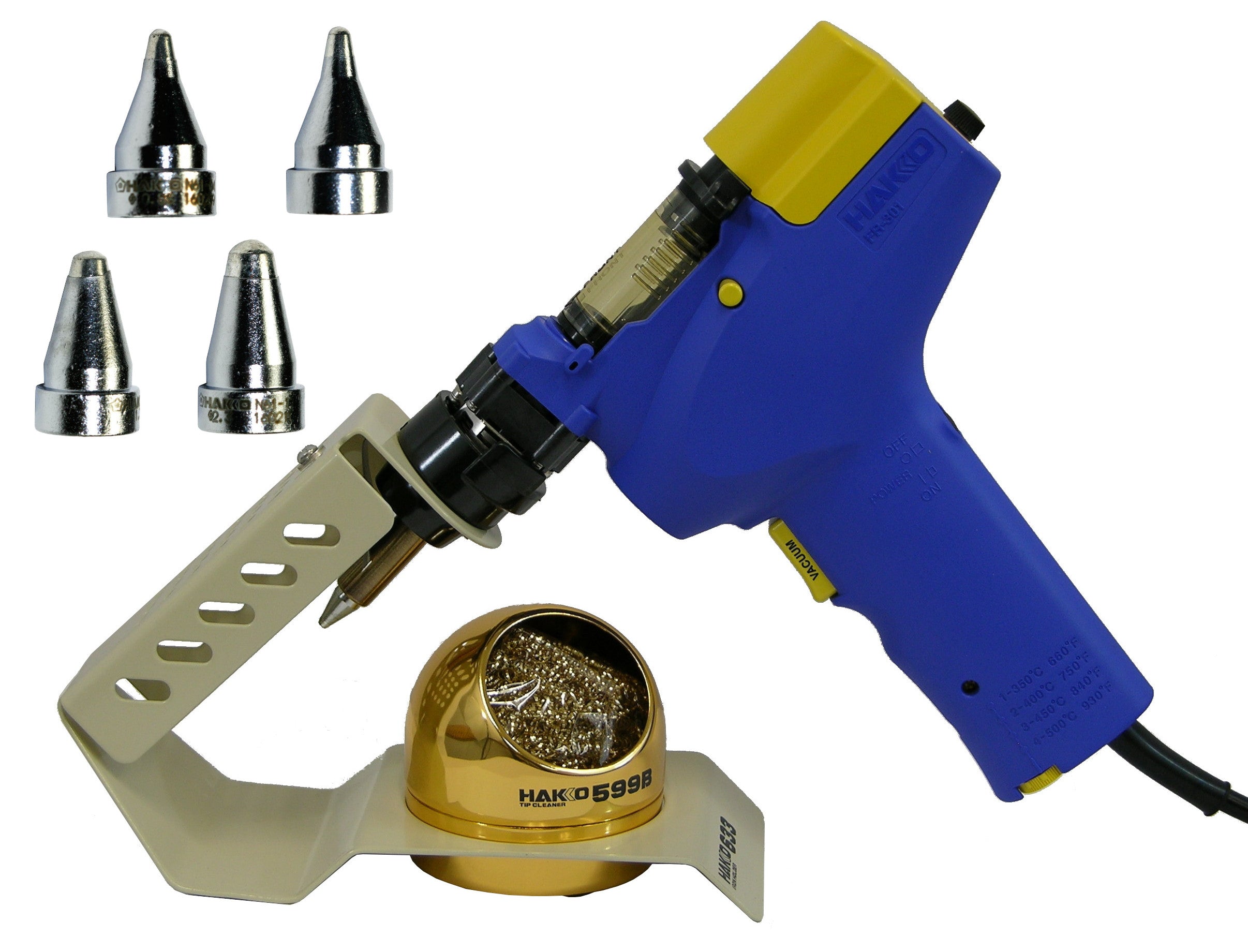 Hakko FR301-03/P Desoldering Gun Tool FR-301, 633-01/ Iron Holder