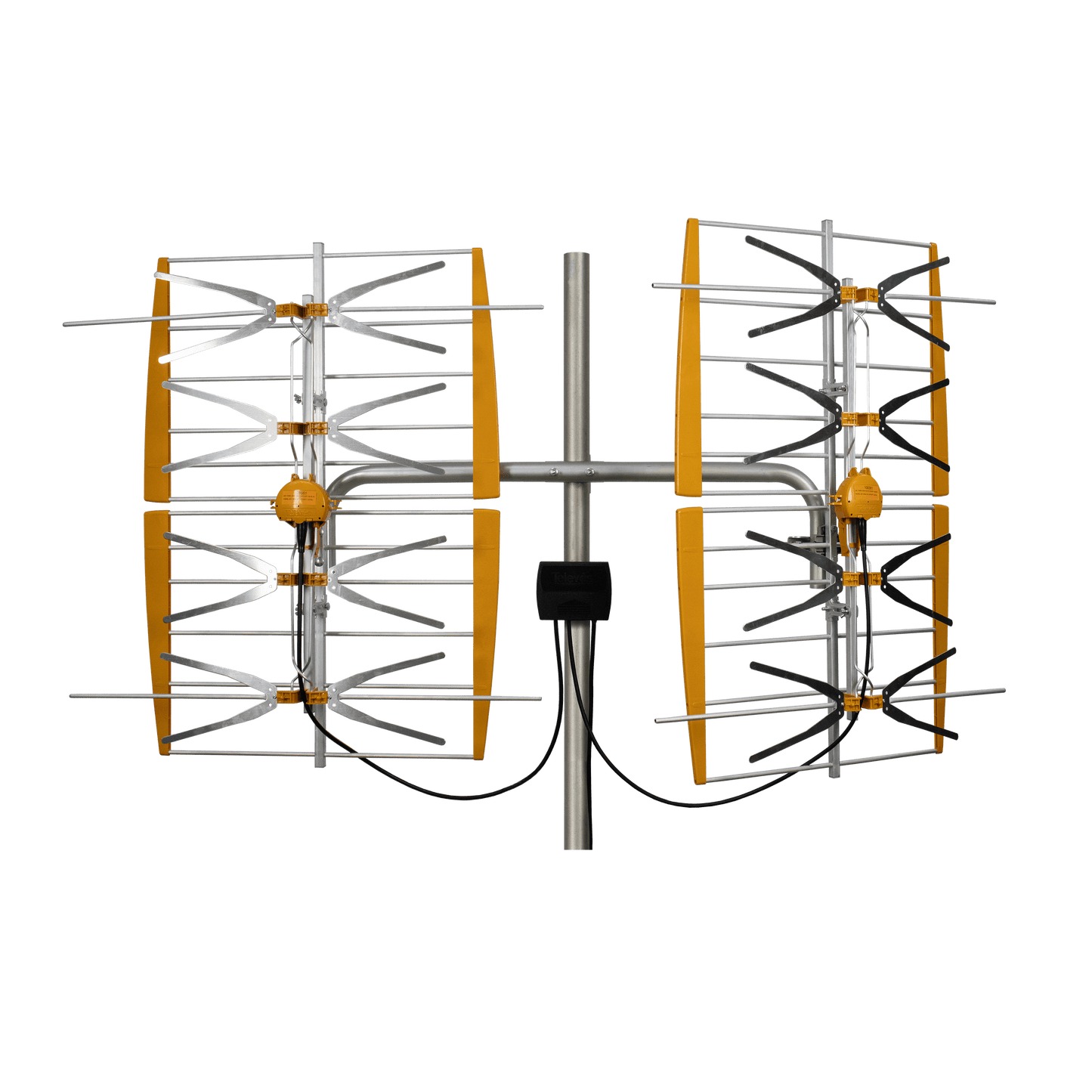 REFURBISHED Televes 108381, 8 Bay Dipole Array Amplified Antenna, hi-VHF/UHF, 5G/LTE Filtered, Multi-directional Dual Market