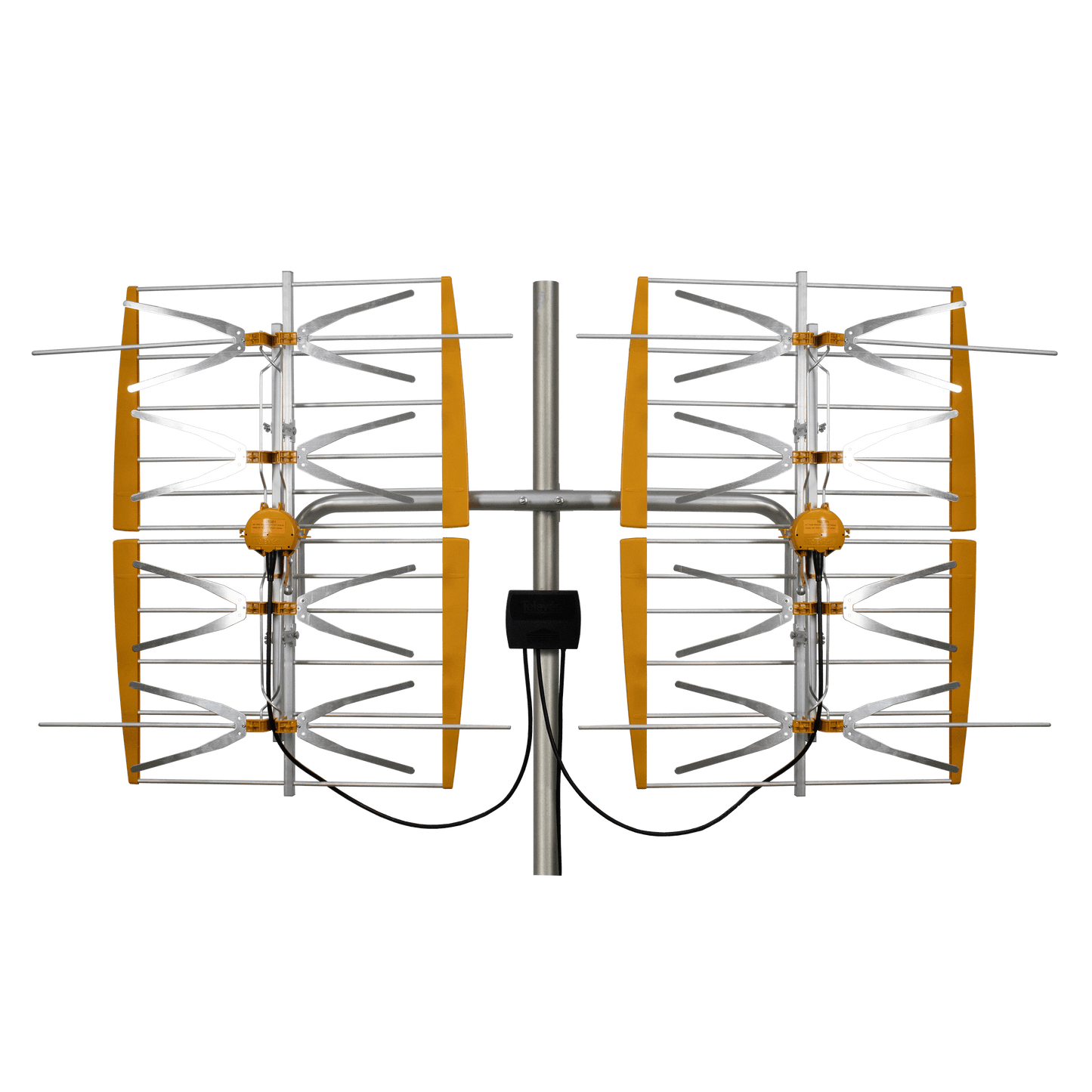 REFURBISHED Televes 108381, 8 Bay Dipole Array Amplified Antenna, hi-VHF/UHF, 5G/LTE Filtered, Multi-directional Dual Market