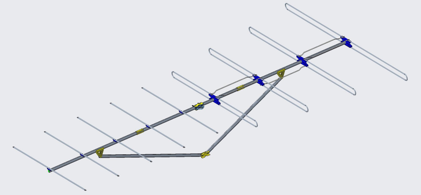 Sky Blue Antenna SBFM9, Long Range FM Antenna, 135" boom, high gain