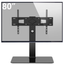 Swivel Tabletop TV Stand with Glass Base for 40" - 80" TVs