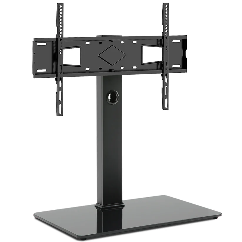 Swivel Tabletop TV Stand with Glass Base for 40" - 80" TVs