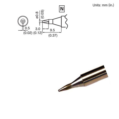 Hakko T15-D08 Solder Tip (T7-D08) FX951 FM-206 FM-204 FM-203 FM-202 FP101