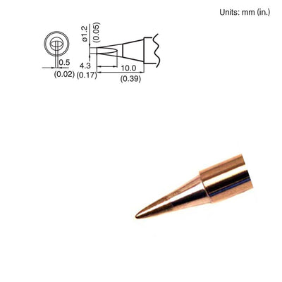 Hakko T15-D12 Solder Tip (Subs T7-D12) FX951 FM-206 FM-204 FM-203 FM-202 FP101