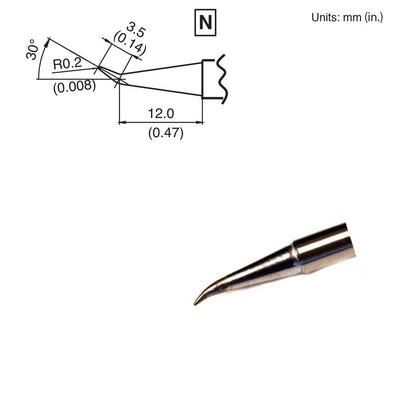 Hakko T15-J02 Solder Tip (Subs T7-J02) FX951 FM-206 FM-204 FM-203 FM-202 FP101