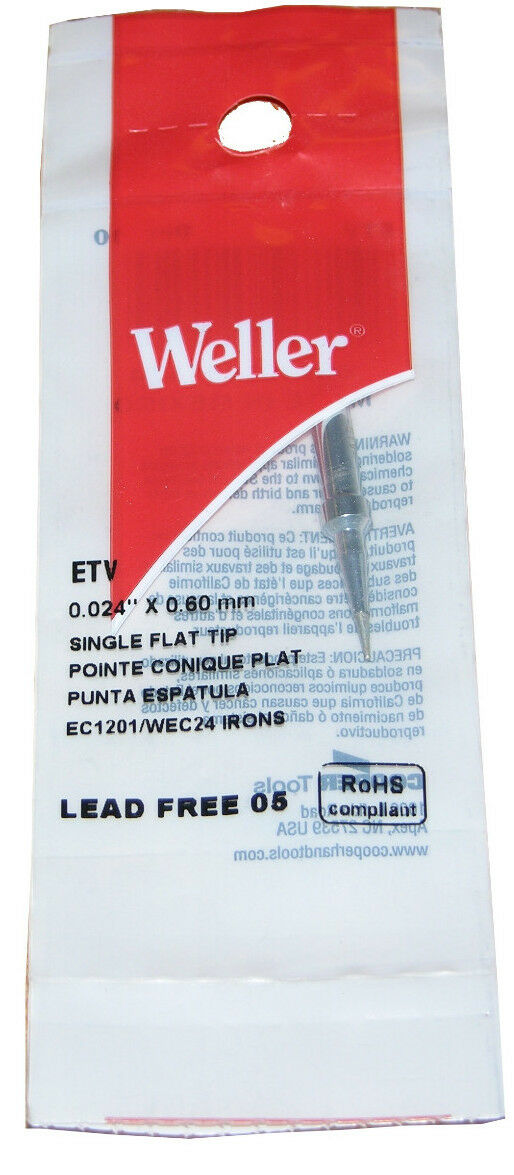 Original Weller ETV Solder Soldering Tip fits Stations WES51, WESD51, WESD51D, WE1010NA